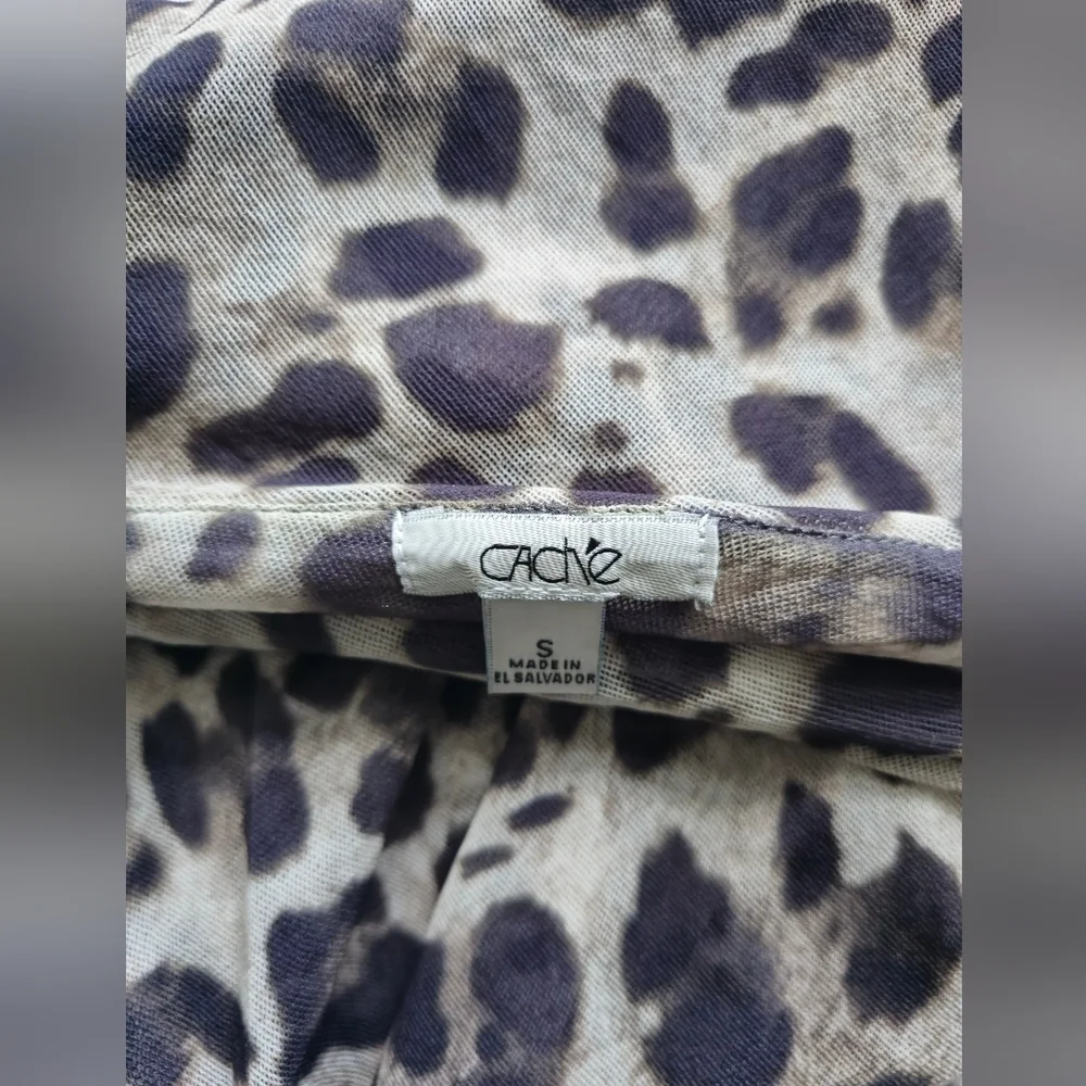 Cache one Shoulder top animal print size S - Picture 2 of 8